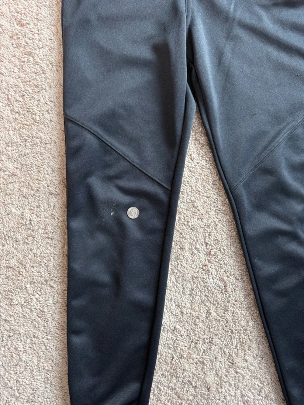 UA Boys Size YM Black Baseball Pants - Elastic Ankle - Practice Condition - Picture 4 of 8